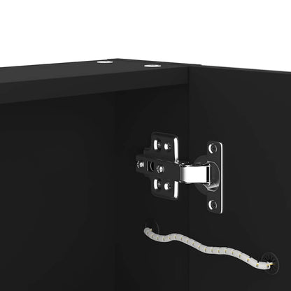 Armadietto Bagno con Specchio e LED 80x12,2x68 cm | homemem39