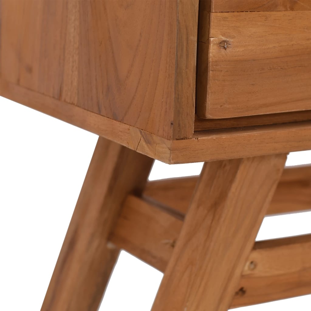 Tavolo Consolle 80x30x80 cm in Legno Massello di Teak | homemem39