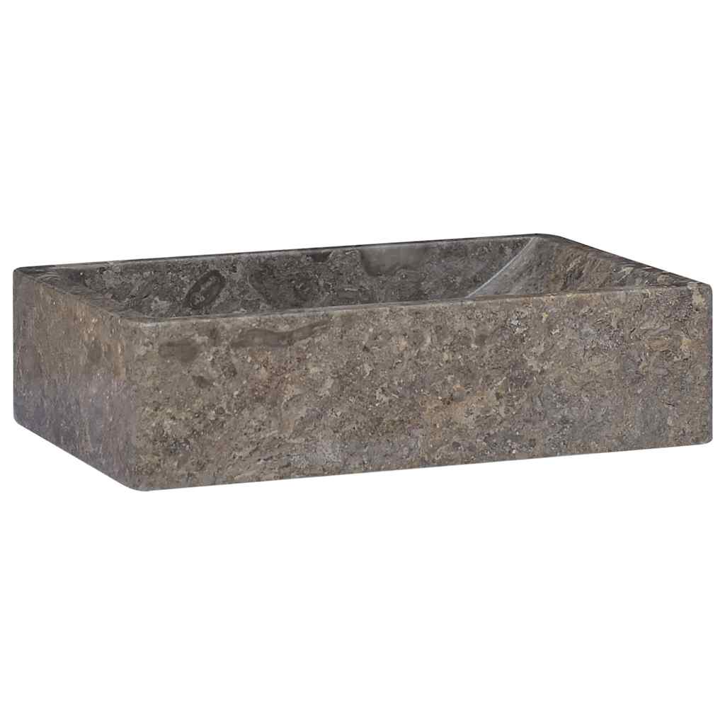 Lavello 45x30x12 cm Marmo Lucido Grigio | homemem39