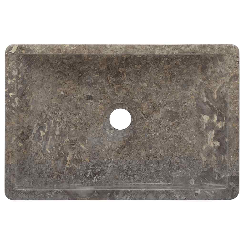 Lavello 45x30x12 cm Marmo Lucido Grigio | homemem39