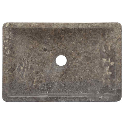 Lavello 45x30x12 cm Marmo Lucido Grigio | homemem39
