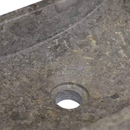 Lavello 45x30x12 cm Marmo Lucido Grigio | homemem39
