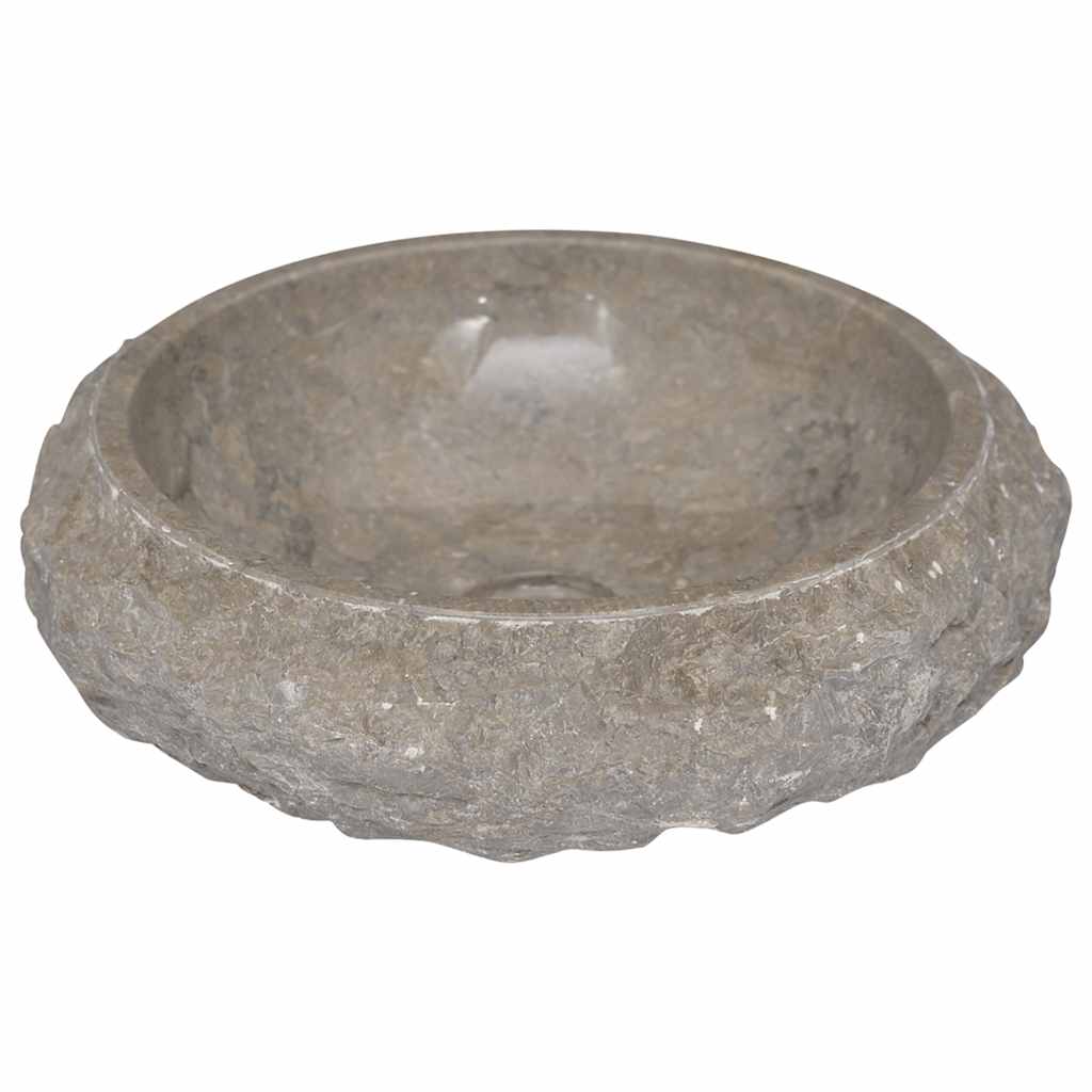 Lavandino Grigio Ø40x12 cm in Marmo | homemem39