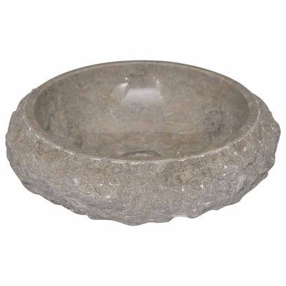 Lavandino Grigio Ø40x12 cm in Marmo | homemem39
