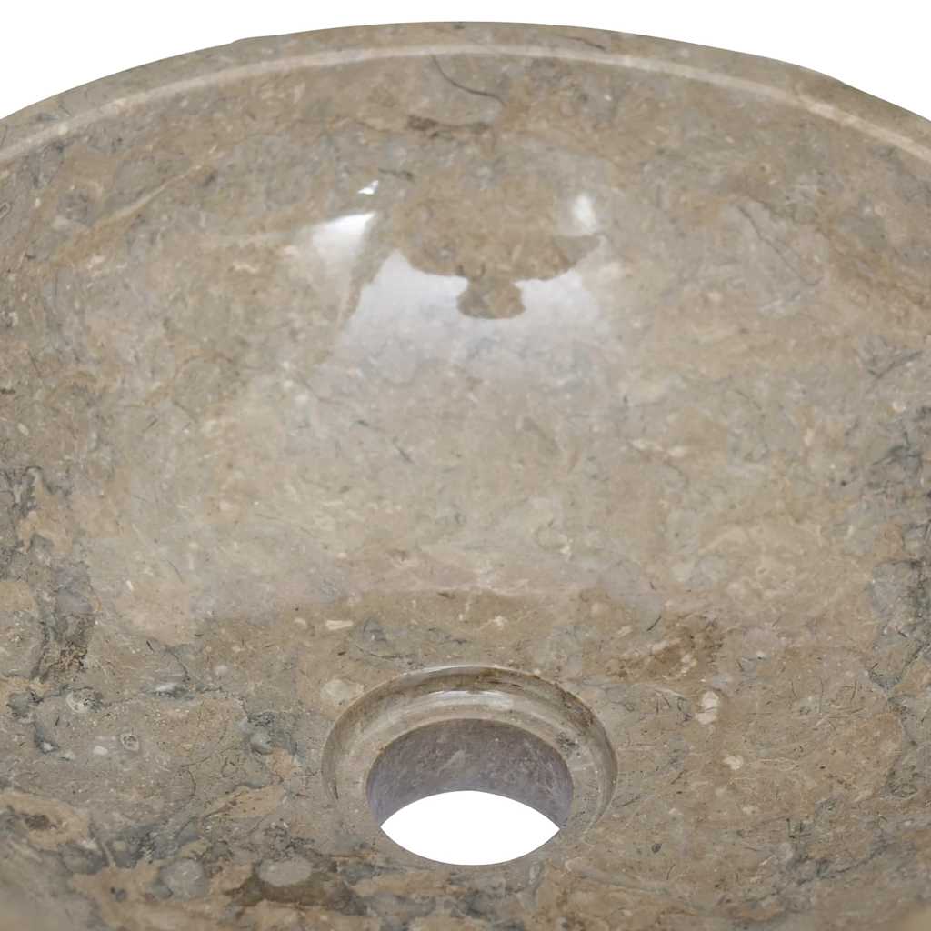 Lavandino Grigio Ø40x12 cm in Marmo | homemem39