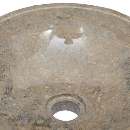 Lavandino Grigio Ø40x12 cm in Marmo | homemem39