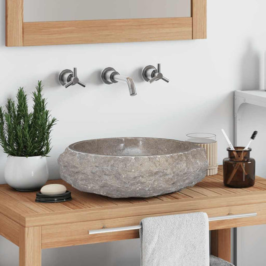 Lavandino Grigio Ø40x12 cm in Marmo