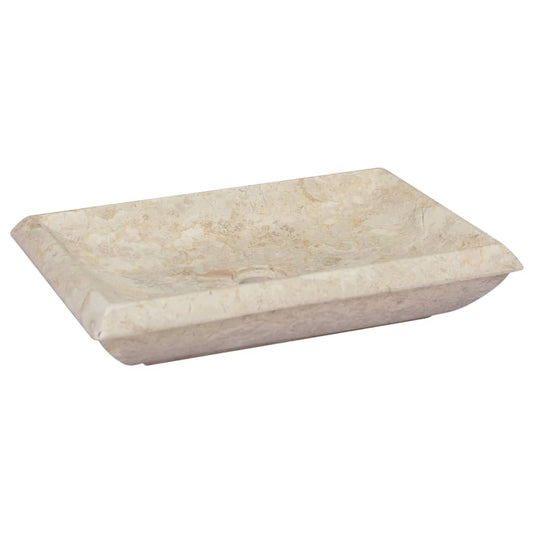 Lavandino Crema 50x35x10 cm in Marmo - homemem39