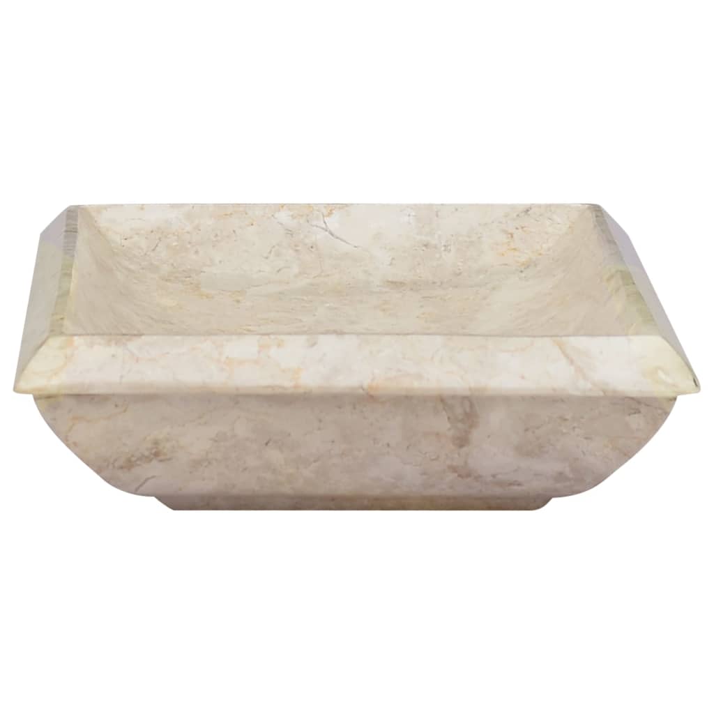 Lavandino Crema 50x35x10 cm in Marmo - homemem39