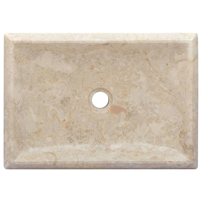 Lavandino Crema 50x35x10 cm in Marmo - homemem39