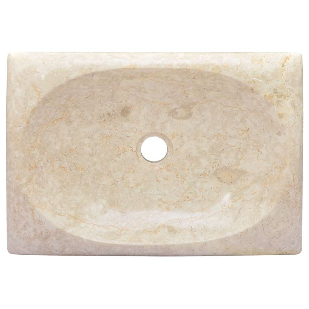Lavandino Crema 50x35x10 cm in Marmo | homemem39