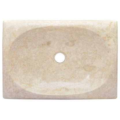 Lavandino Crema 50x35x10 cm in Marmo | homemem39