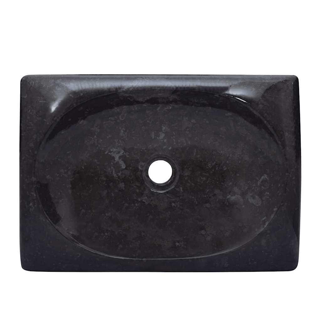 Lavandino Nero 50x35x10 cm in Marmo | homemem39