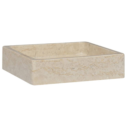 Lavandino Crema 40x40x10 cm in Marmo