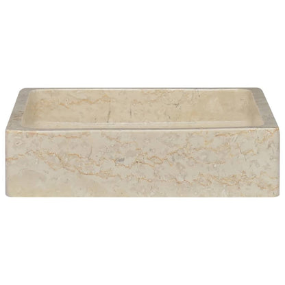 Lavandino Crema 40x40x10 cm in Marmo