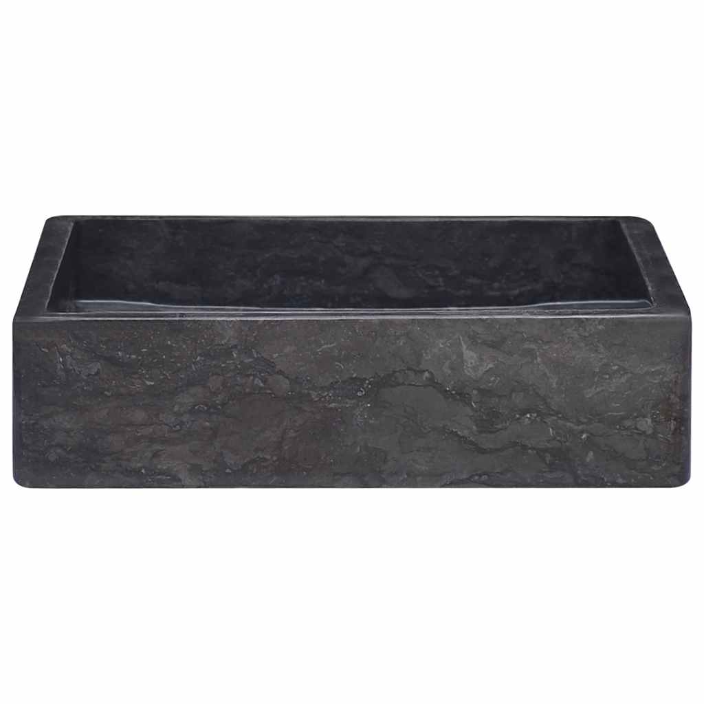 Lavandino Nero 40x40x10 cm in Marmo - homemem39