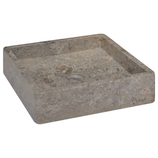 Lavandino Grigio 40x40x10 cm in Marmo - homemem39