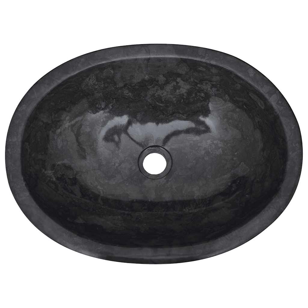 Lavandino Nero 53x40x15 cm in Marmo | homemem39