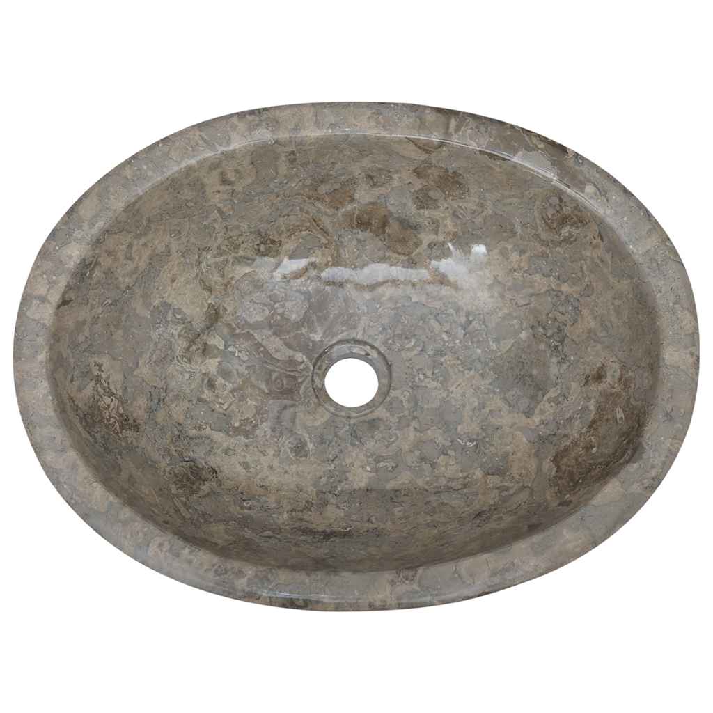Lavandino Grigio 53x40x15 cm in Marmo | homemem39
