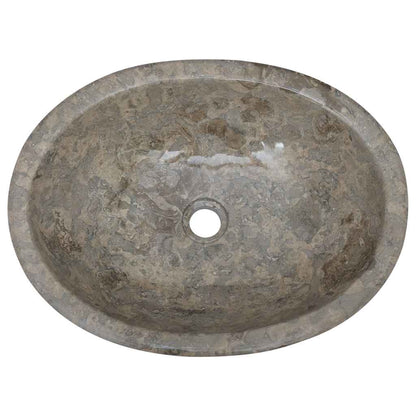 Lavandino Grigio 53x40x15 cm in Marmo | homemem39