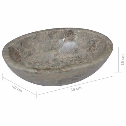 Lavandino Grigio 53x40x15 cm in Marmo | homemem39