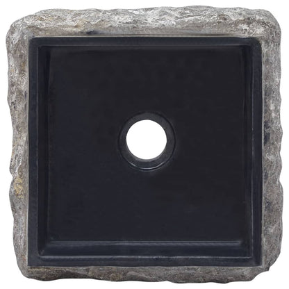 Lavandino Nero 30x30x13 cm in Marmo - homemem39