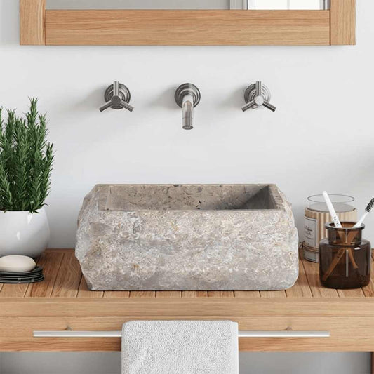 Lavandino Grigio 30x30x13 cm in Marmo