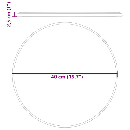 Piano per Tavolo Crema Ø40x2,5 cm in Marmo