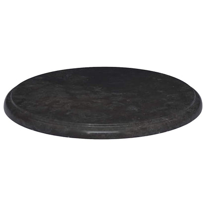 Piano per Tavolo Nero Ø40x2,5 cm in Marmo | homemem39