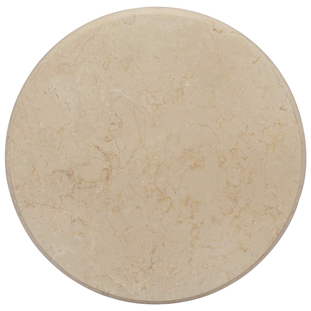 Piano per Tavolo Crema Ø50x2,5 cm in Marmo