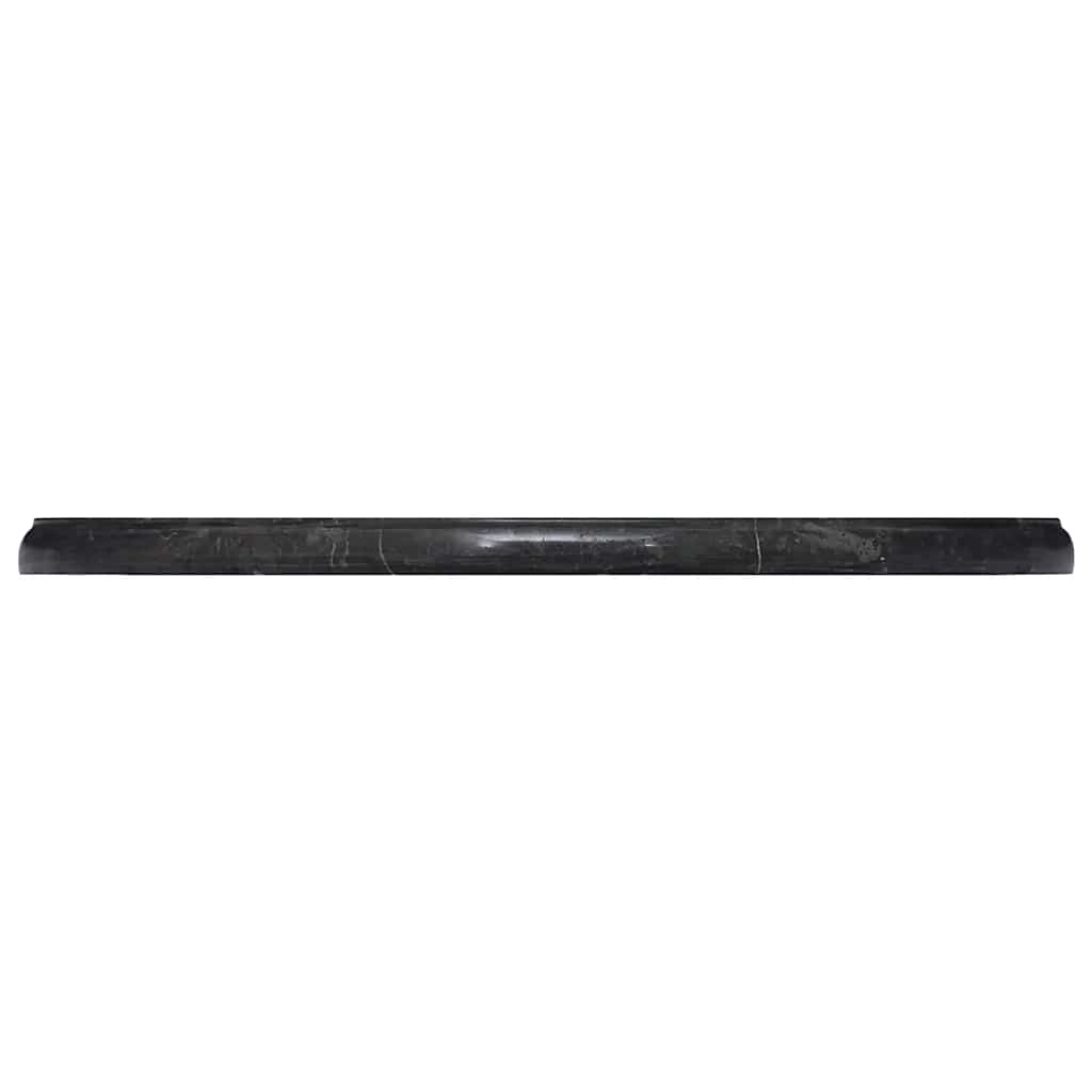 Piano per Tavolo Nero Ø50x2,5 cm in Marmo