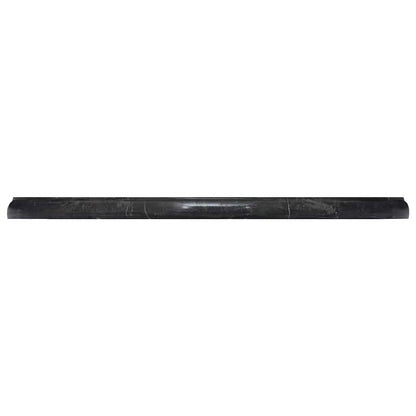 Piano per Tavolo Nero Ø50x2,5 cm in Marmo