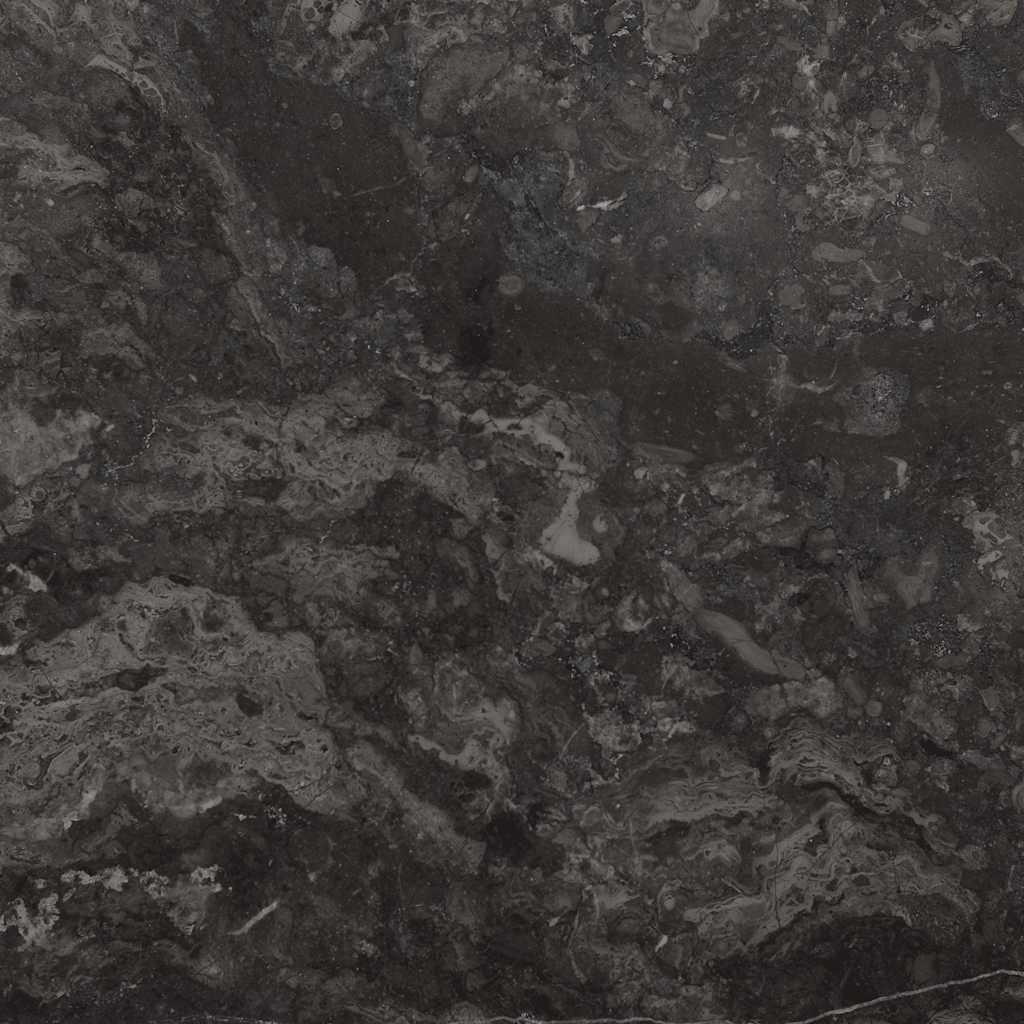 Piano per Tavolo Nero Ø50x2,5 cm in Marmo | homemem39