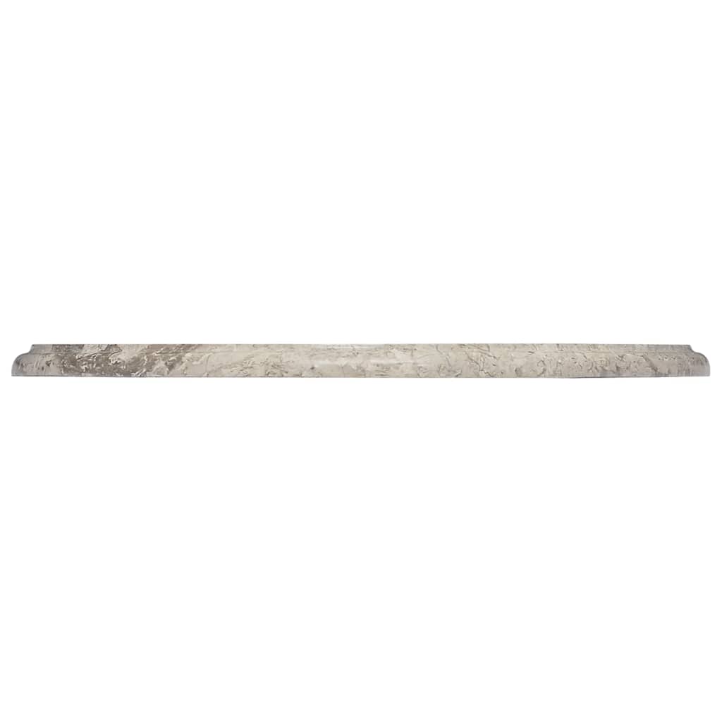 Piano per Tavolo Grigio Ø50x2,5 cm in Marmo