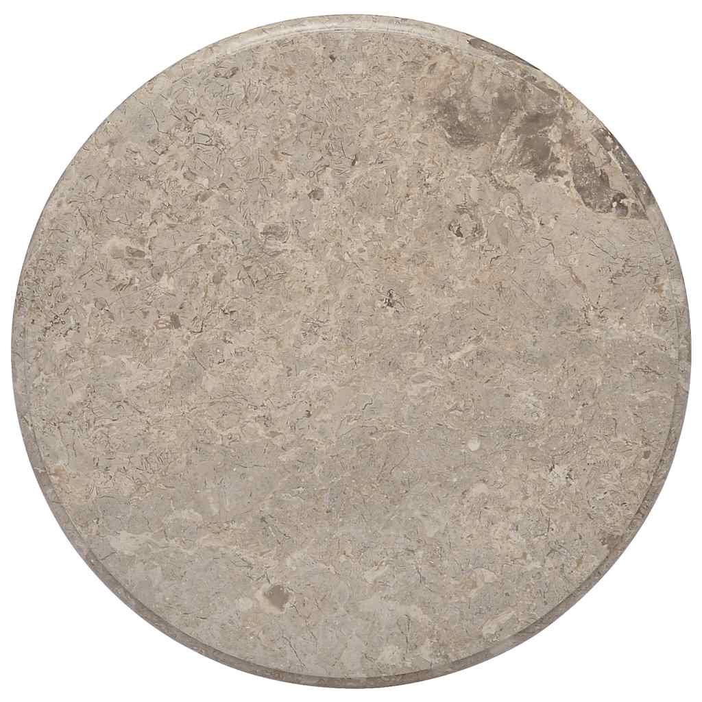Piano per Tavolo Grigio Ø60x2,5 cm in Marmo