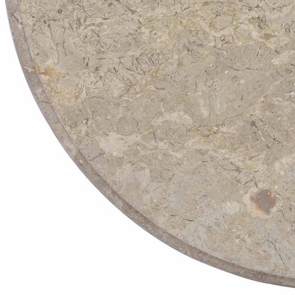 Piano per Tavolo Grigio Ø60x2,5 cm in Marmo | homemem39