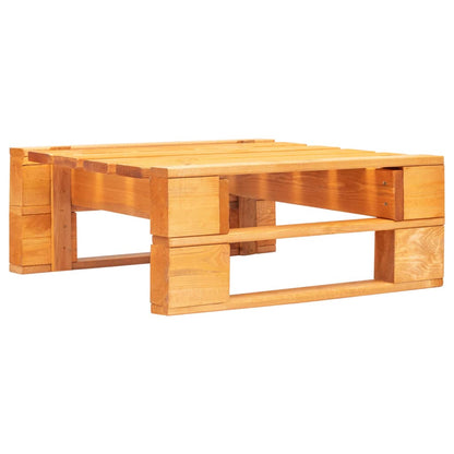 Ottomana da Giardino Pallet in Legno di Pino Impregnato Ambra | homemem39