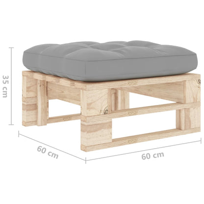 Ottomana da Giardino Pallet in Legno di Pino Impregnato | homemem39