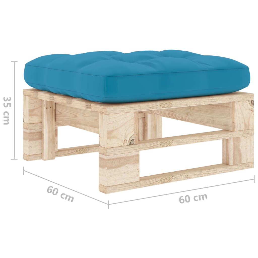 Ottomana da Giardino Pallet in Legno di Pino Impregnato | homemem39