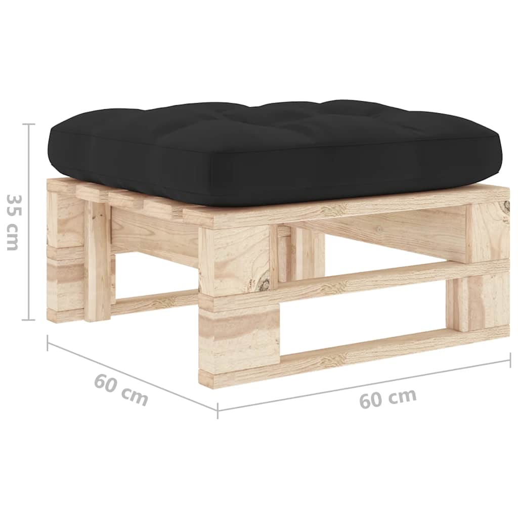 Ottomana da Giardino Pallet in Legno di Pino Impregnato | homemem39