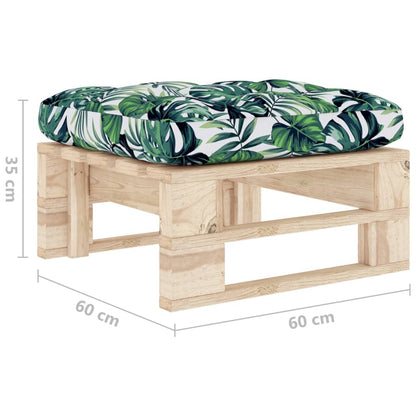 Ottomana da Giardino Pallet in Legno di Pino Impregnato | homemem39