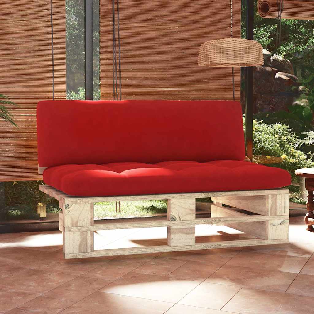 Divano Centrale Giardino su Pallet in Legno di Pino Impregnato