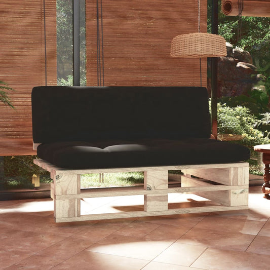 Divano Centrale Giardino su Pallet in Legno di Pino Impregnato | homemem39