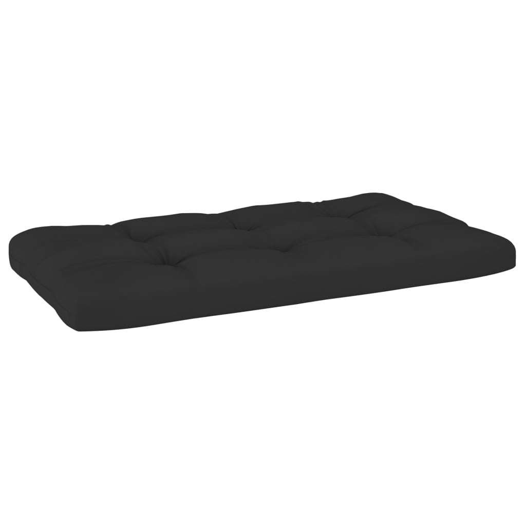 Divano Angolare da Giardino Pallet Legno Pino Impregnato Nero | homemem39