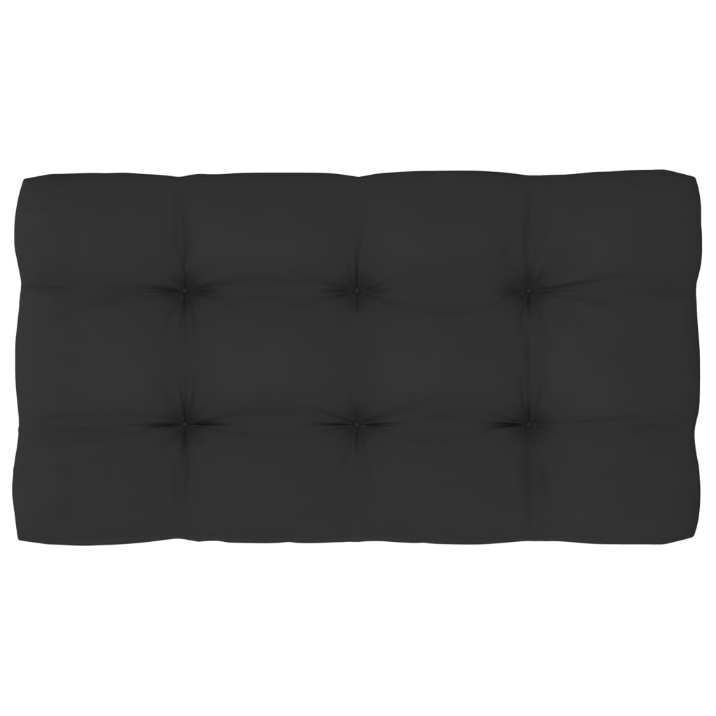 Divano Angolare da Giardino Pallet Legno Pino Impregnato Nero | homemem39