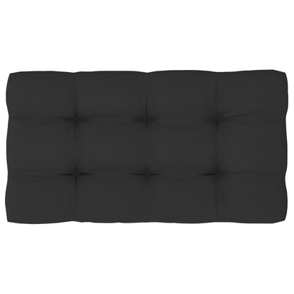 Divano Angolare da Giardino Pallet Legno Pino Impregnato Nero | homemem39