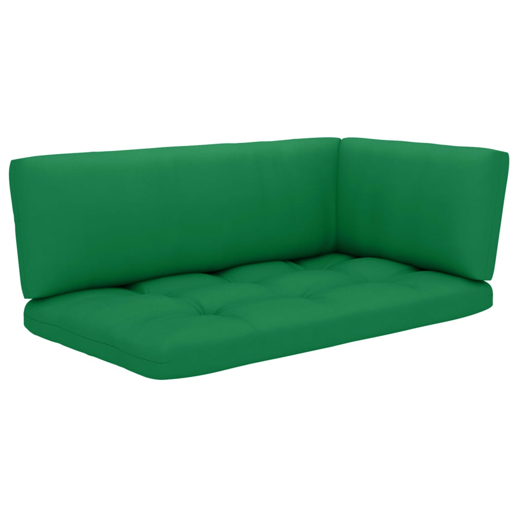 Divano Angolare da Giardino su Pallet Legno di Pino Impregnato | homemem39
