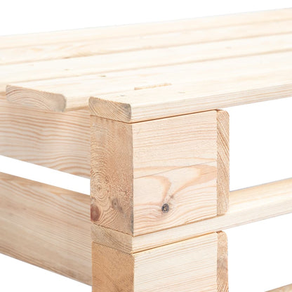 Divano Angolare da Giardino su Pallet Legno di Pino Impregnato | homemem39