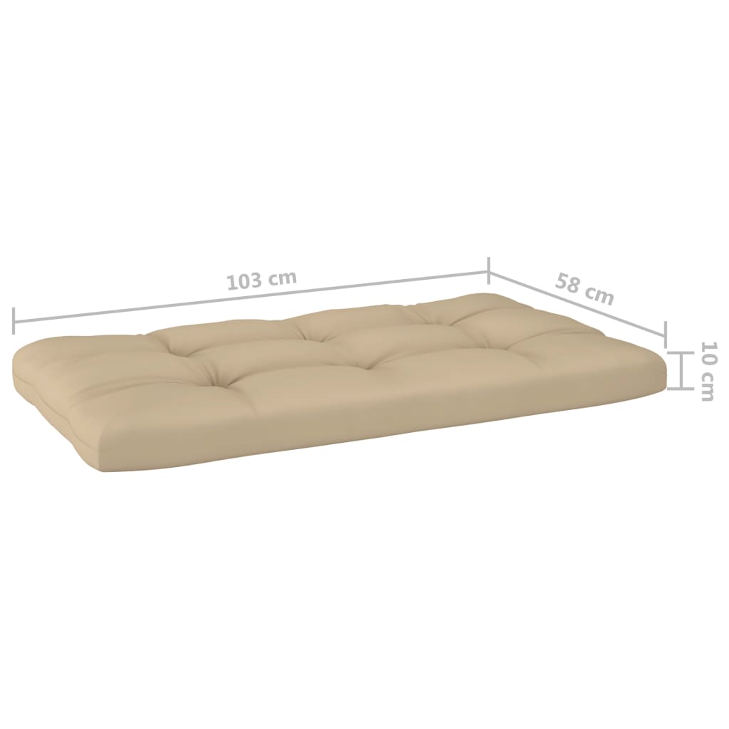 Set Divani in Pallet con Cuscini 4 pz in Pino Impregnato Bianco | homemem39