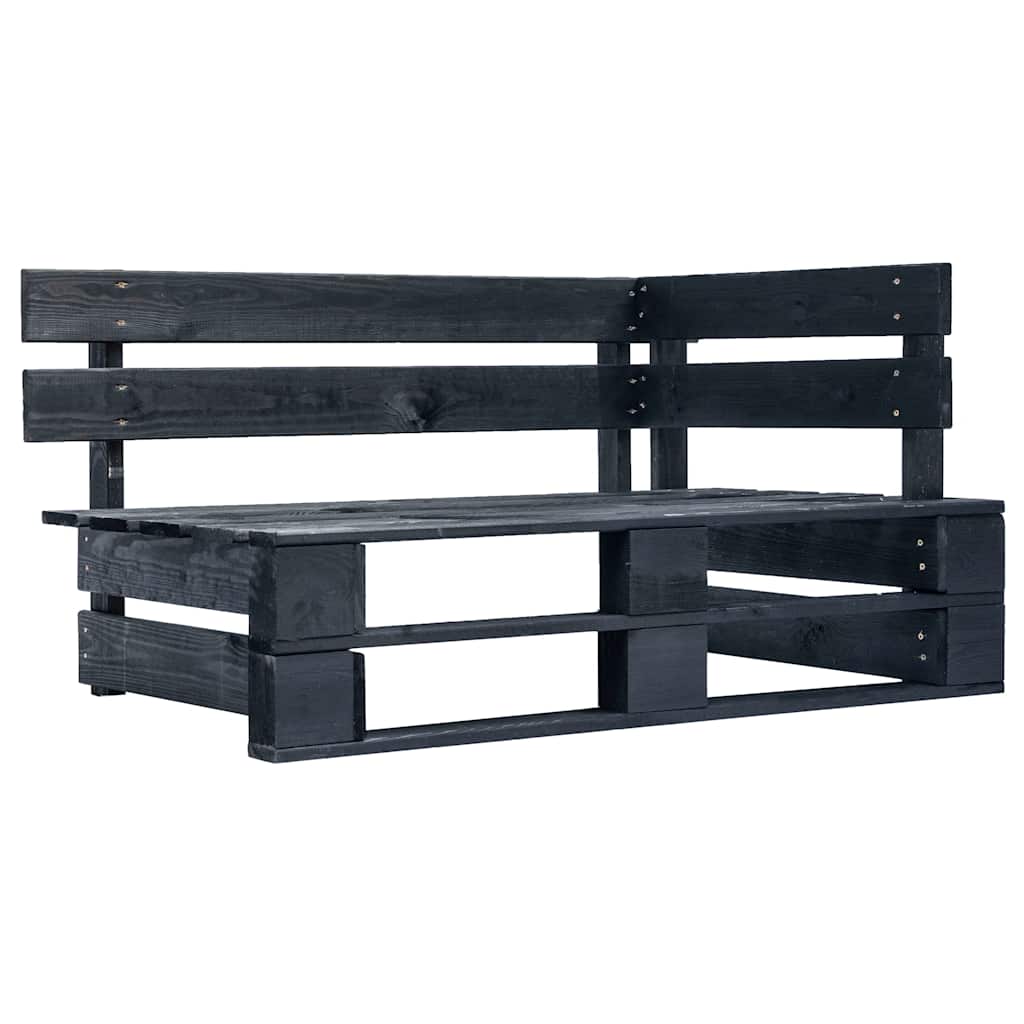 Set Divani in Pallet con Cuscini 4 pz in Pino Impregnato